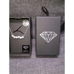 Lovisa Diamond Simulant Silver Necklace NIB